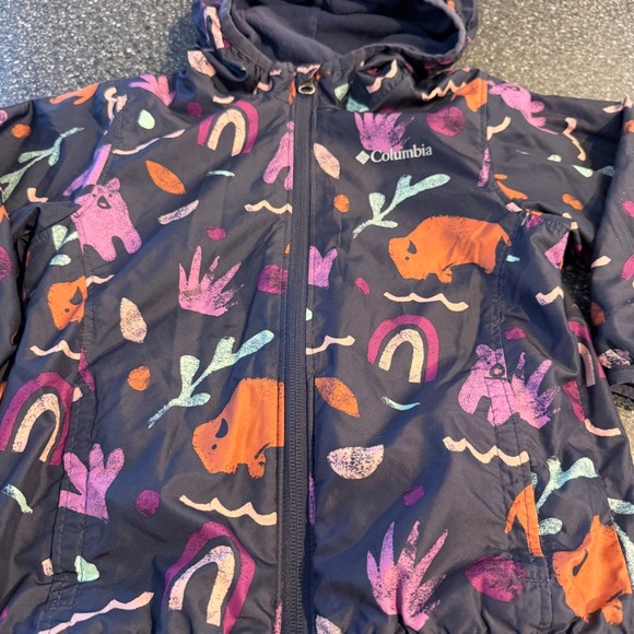 Columbia Toddler Girls Mini Pixel Grabber II Jacket Windbreaker Size 4T - Picture 2 of 5